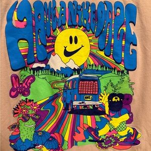 Trippy Nike Graphic Tee with Colorful Design